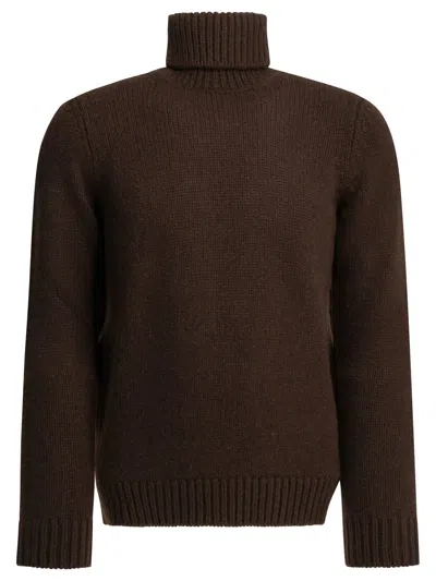 Altum Cashmere Turtleneck Sweater In Burgundy