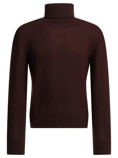 Altum Cashmere Turtleneck Sweater In Burgundy
