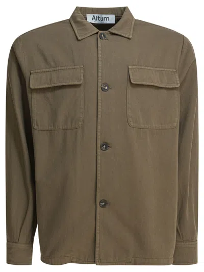 Altum Military Overshirt Jacket For Men In Green