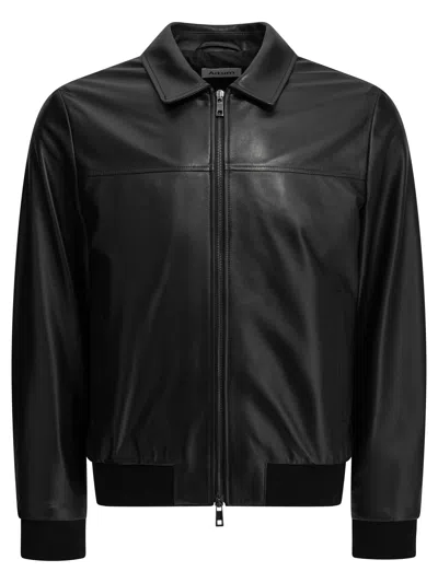 Altum Nappa Leather Jacket In Black
