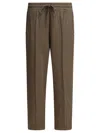 Altum Drawstring Side-panel Trousers In Green