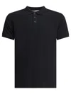 Altum Short-sleeve Buttoned Polo Shirt In Black