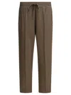 Altum Drawstring Side-panel Trousers In Brown