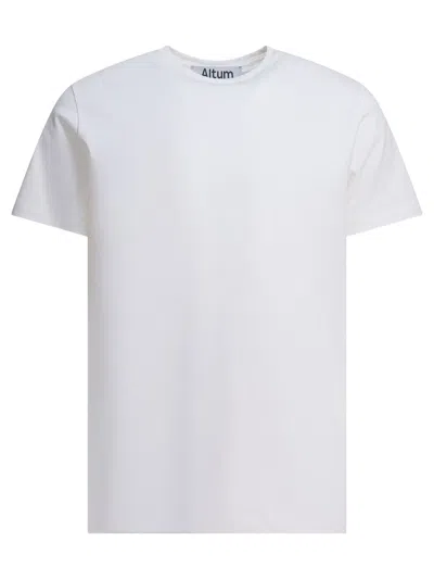 Altum White Cotton T-shirt In Animal Print