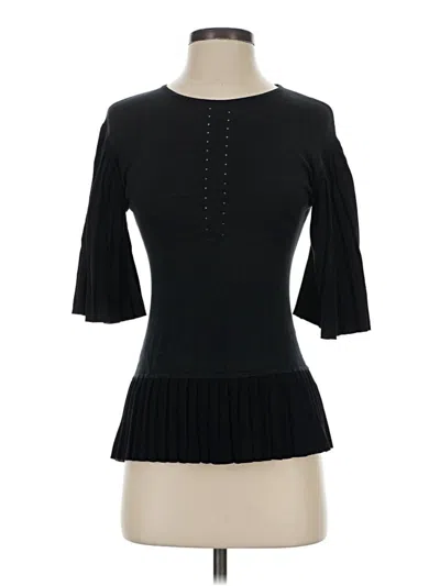 Pre-owned Altuzarra 3/4 Sleeve Top Black Boatneck Tops