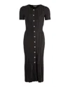 Altuzarra Abelia Knitted Pleated Midi Dress In Black Lurex In Black