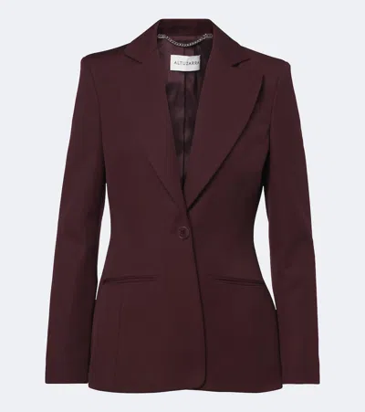 Altuzarra Acacia Virgin Wool Blazer In Burgundy