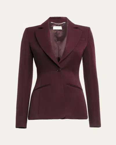 Altuzarra Acacia Wool Jacket In Deep Purple