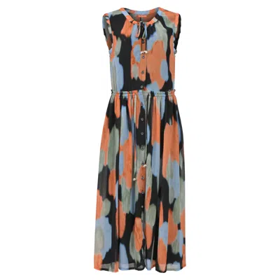 Altuzarra Aether Tie-dye Midi Dress In Multicolor Polyester