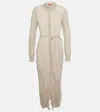 Altuzarra Agnes Cotton And Silk Shirt Dress In Beige