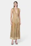 Altuzarra Anastasia Dress In Gold