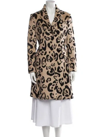 Pre-owned Altuzarra Animal Print Coat In Neutral