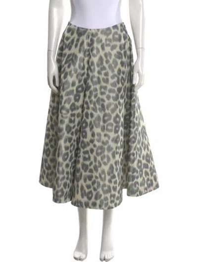 Pre-owned Altuzarra Animal Print Midi Length Skirt W/ Tags In Multi
