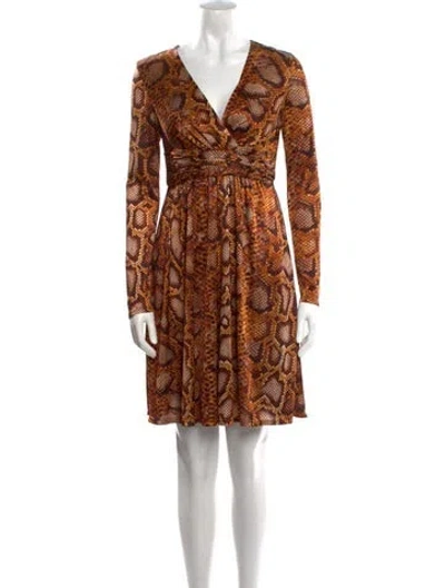 Pre-owned Altuzarra Animal Print Mini Dress In Neutral