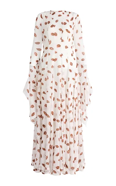 Altuzarra Annette Silk Chiffon Maxi Dress In Print