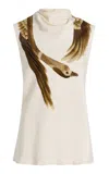 Altuzarra Arlie Draped Silk Top In White