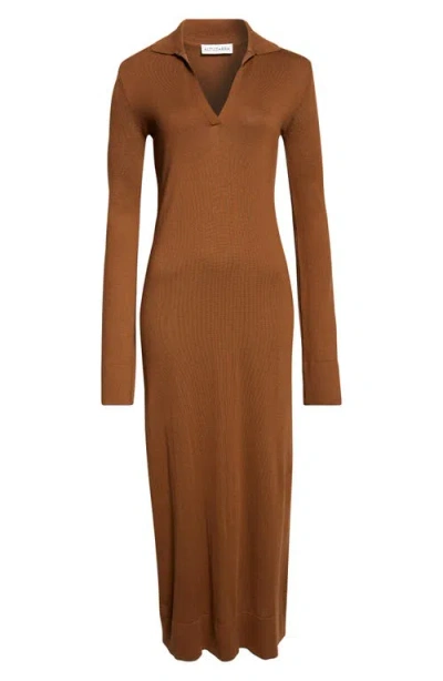 Altuzarra Arp Cotton And Silk-blend Maxi Dress In Brown