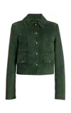 Altuzarra Astley Suede Jacket In 000307 Monstera