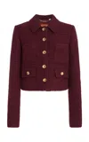 Altuzarra Astley Wool-blend Jacket In Burgundy