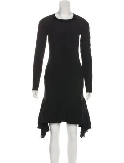 Pre-owned Altuzarra Asymmetrical Cocktail Dress In Black