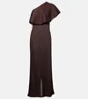 Altuzarra Vivi Knit Dress With Satin Ruffle