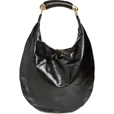 Altuzarra Athena Leather Hobo Bag In Black