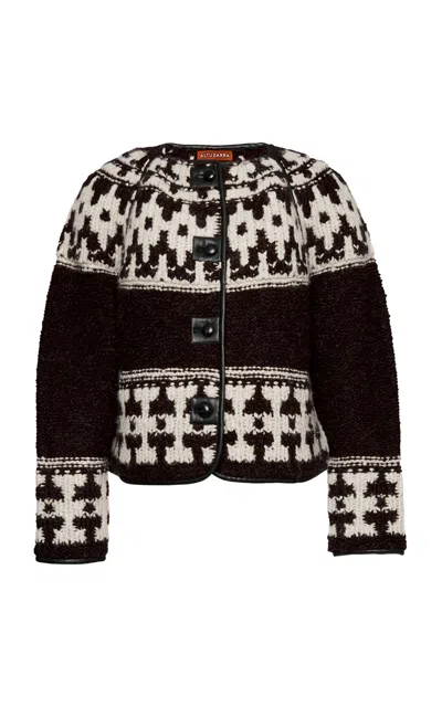 Altuzarra Ava Merino Wool Jacket In Brown