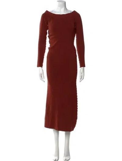 Pre-owned Altuzarra Bateau Neckline Long Dress W/ Tags In Multi