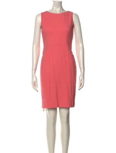 Pre-owned Altuzarra Bateau Neckline Mini Dress In Pink
