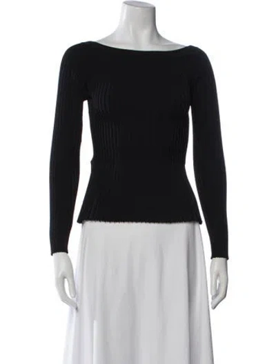 Pre-owned Altuzarra Bateau Neckline Sweater In Black