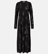 Altuzarra Beaded Wool And Silk Maxi Dress In Black