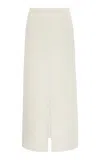 Altuzarra Benji Silk Column Maxi Skirt In Ivory