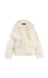 Altuzarra Bennie Shearling Coat In Ivory