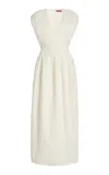 Altuzarra Bichette Crepe Maxi Dress In White