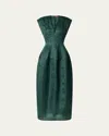 Altuzarra Bichette Paneled Cap-sleeve Midi Dress In Monstera
