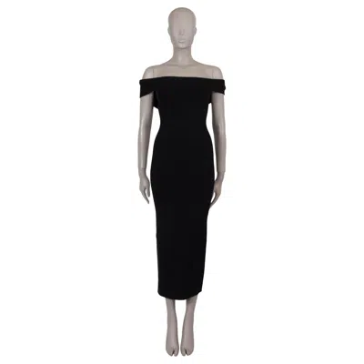 Pre-owned Altuzarra Black Viscose 2024 Marceau Off-shoulder Midi Dress S