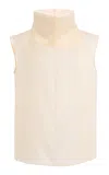 Altuzarra Blaine Silk Organza Top In White