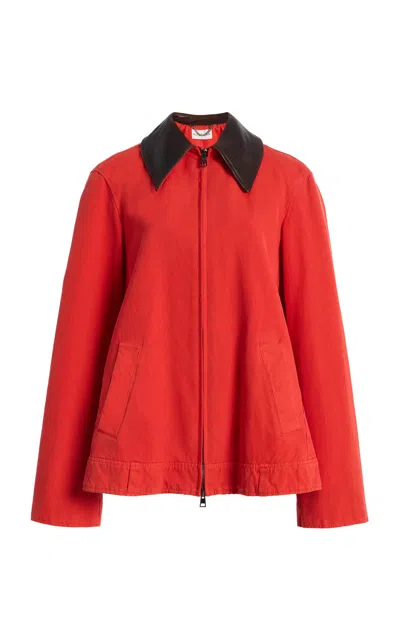 Altuzarra Bobbie Cotton Coat In Red