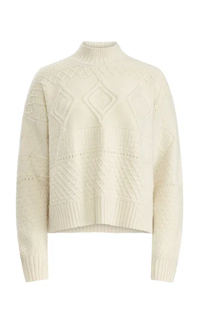 Altuzarra Buchanan Cable-knit Wool-blend Sweater In Neutral
