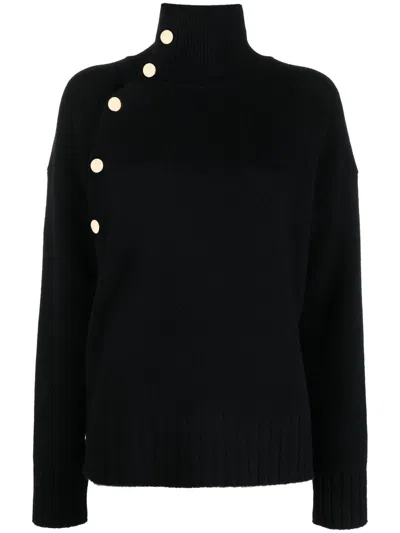 Altuzarra Button-fastening Cashmere Jumper In Black
