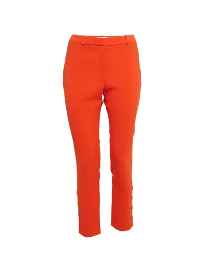 Pre-owned Altuzarra Button-detail Straight-leg Trousers In Orange
