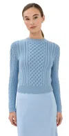 Altuzarra Cabbie Sweater Ash Blue In Blue