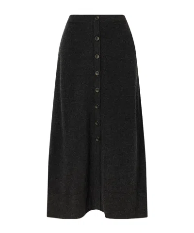 Altuzarra Callahan Cashmere Maxi Skirt In Black