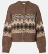Altuzarra Cammie Fair Isle Wool-blend Cardigan In Multi