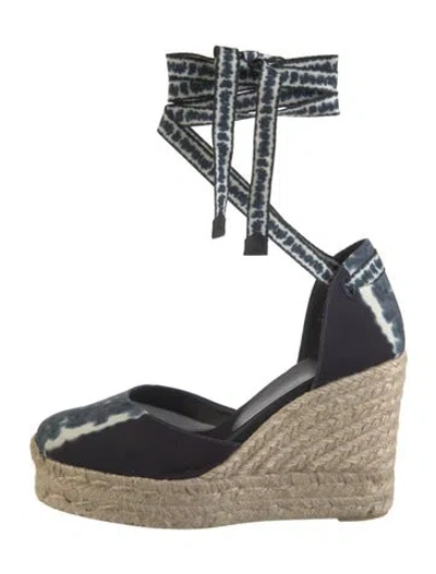 Pre-owned Altuzarra Canvas Tie-dye Print Pumps In Blue