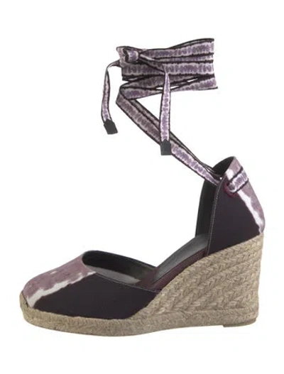 Pre-owned Altuzarra Canvas Tie-dye Print Pumps In Purple