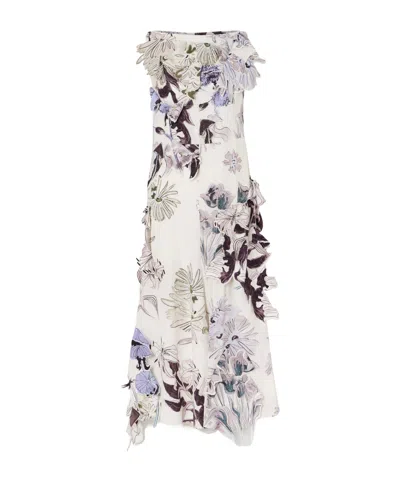 Altuzarra Carrol Floral-print Silk-crepe Midi Dress In Multi