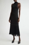 Altuzarra Cash Fringe Hem Midi Dress In 000001 Black
