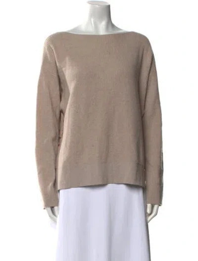 Pre-owned Altuzarra Cashmere Bateau Neckline Sweater In Neutral