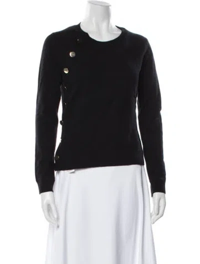 Pre-owned Altuzarra Cashmere Crew Neck Sweater In Black